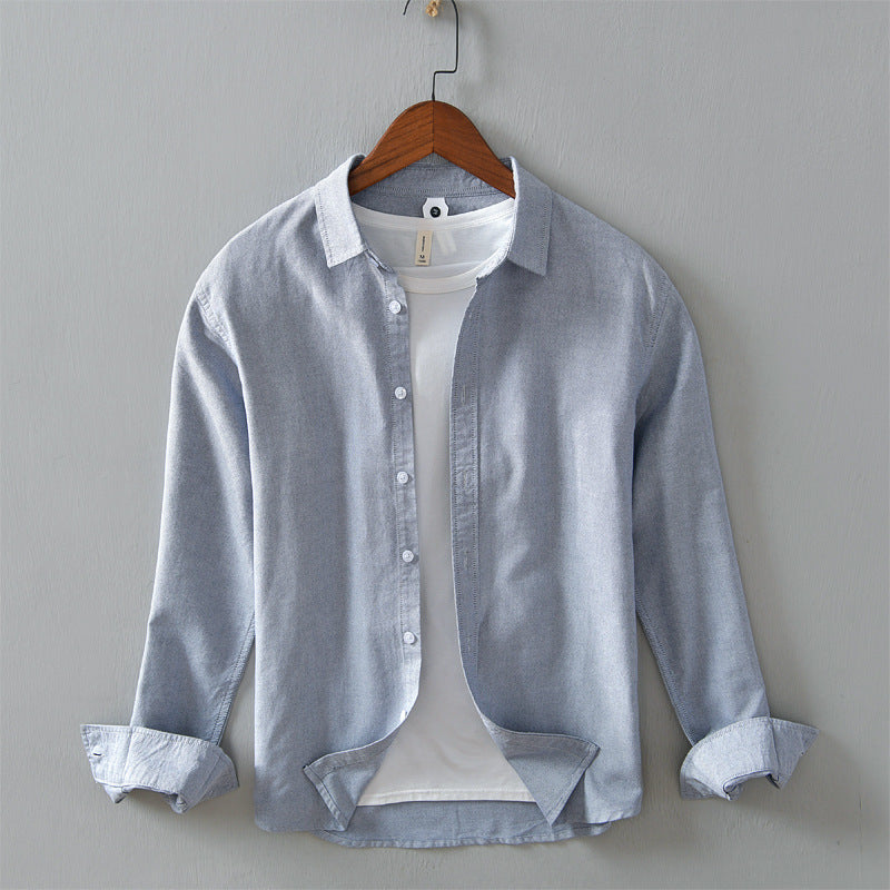 Men's Casual Minimalist Long Sleeve Shirt
