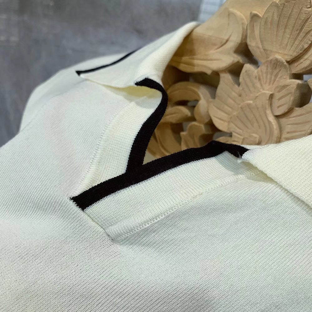 Men's Fashion All-matching Slim-fit Knitted Top