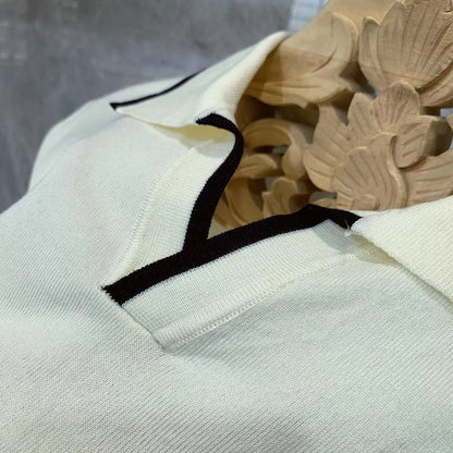 Men's Fashion All-matching Slim-fit Knitted Top