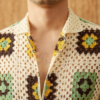 Lightweight Knitted Sweater Short Sleeve Casual Loose Cardigan