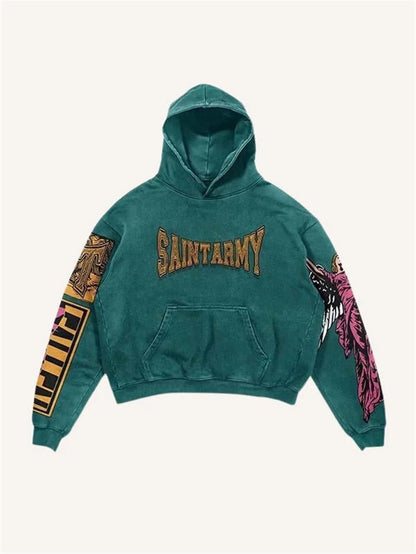 Fashion Casual Printed Polyester Sweater